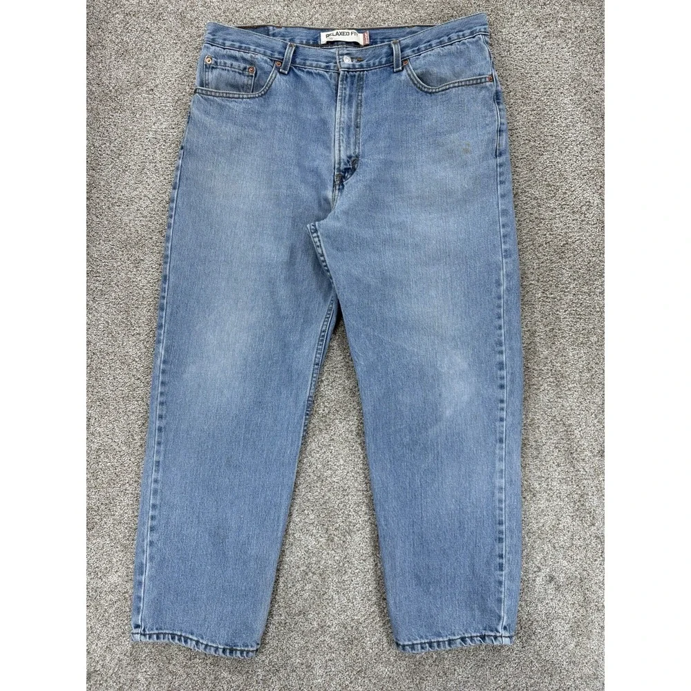 Vintage Levis 550 Jeans Mens 40x30 Blue Relaxed Fit 100% Cotton *Actual Waist 38